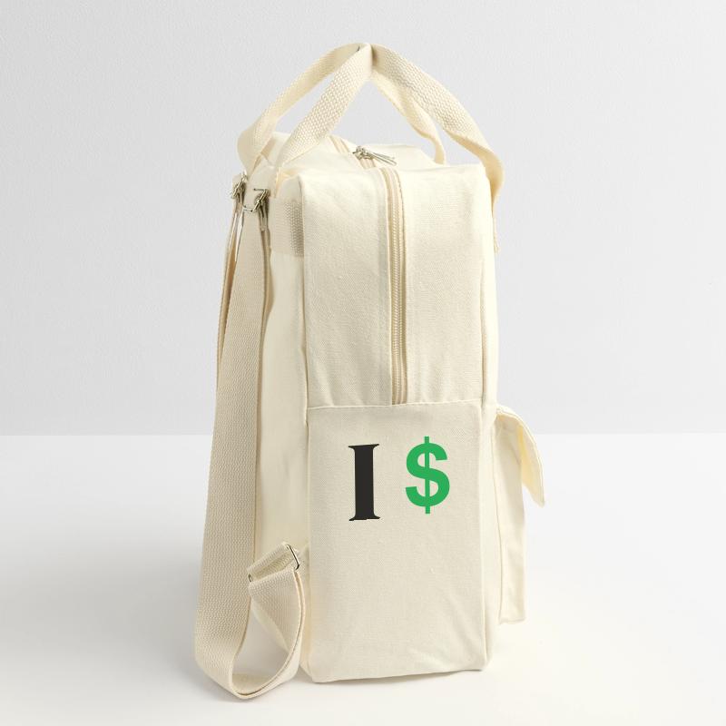 Buchstabe i Dollar Retro Rucksack