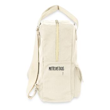 Motto of the day: ___________ - Retro Backpack - natural - Right