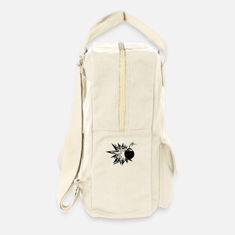 Bombe - Retro Rucksack - Naturweiß