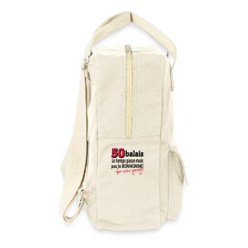50 balais le temps passe - Sac à dos rétro - blanc naturel - Droite
