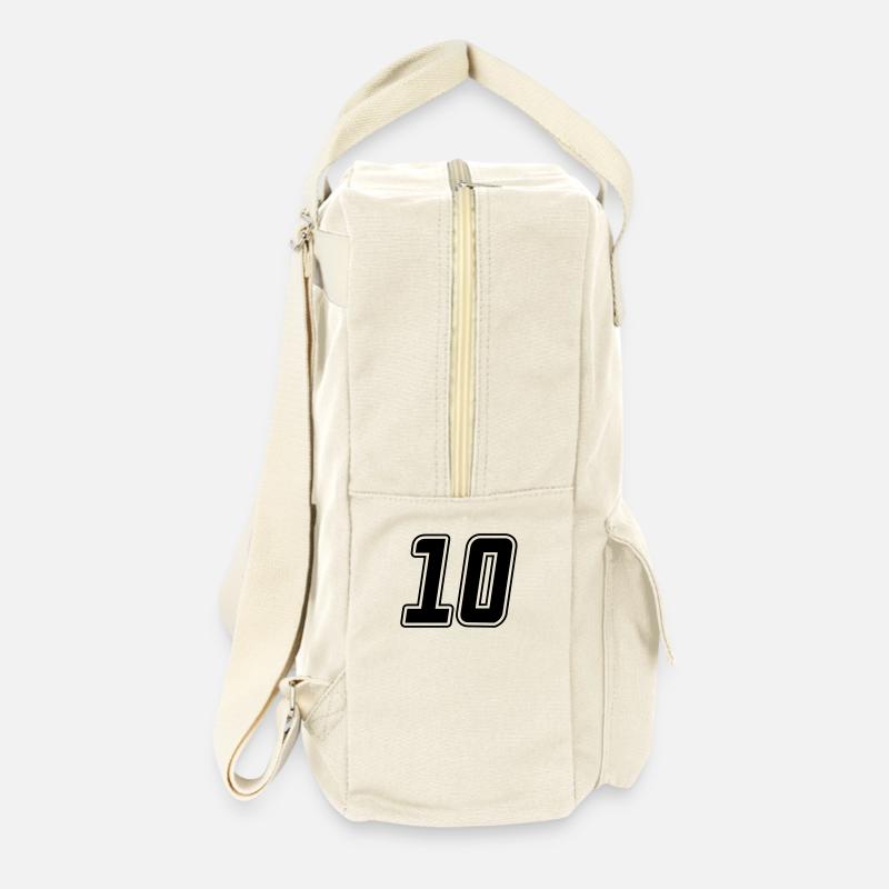 Startnummer 10 - Retro Rucksack - Naturweiß