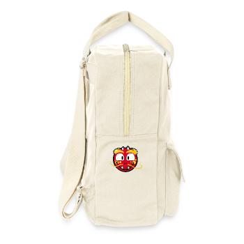 Smiley Dragon - Retro Backpack - natural - Right
