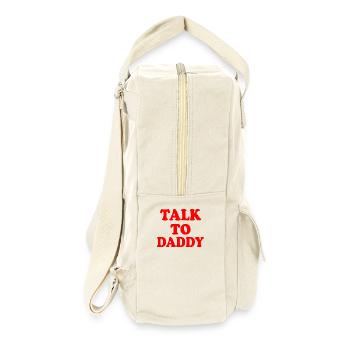 Talk to daddy - Retro Backpack - natural - Right