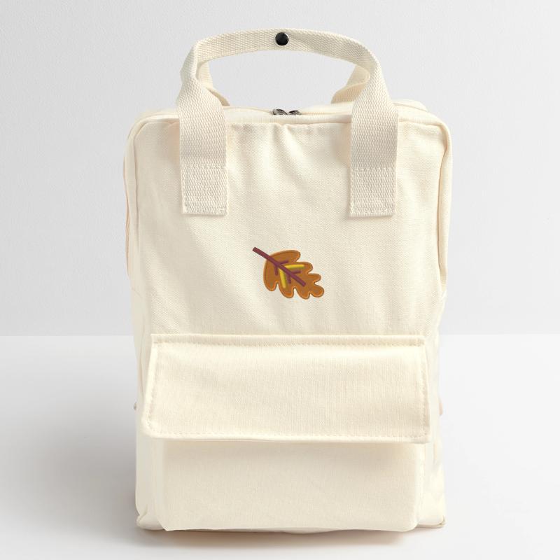 Eichenblatt bestickt Retro Rucksack