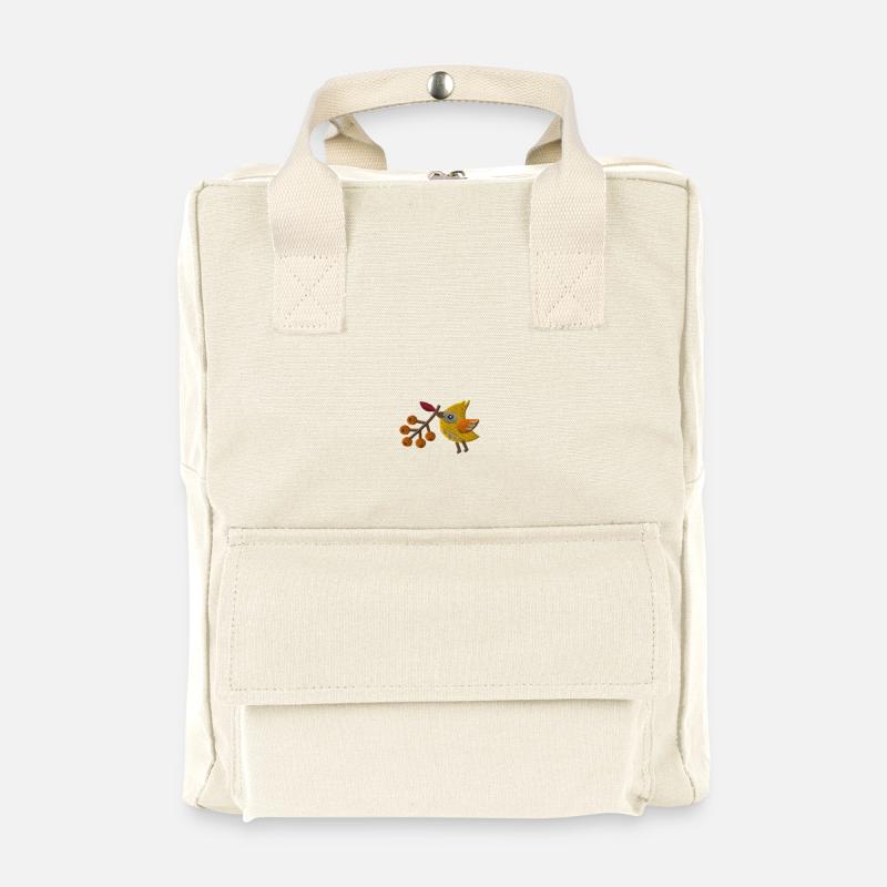 Oiseau de baies - Sac à dos rétro - blanc naturel