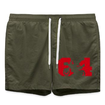 Moto 64 biker - Swim Trunks - olive - Front