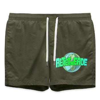 rettet die erde - Badeshorts - Olive - Vorne