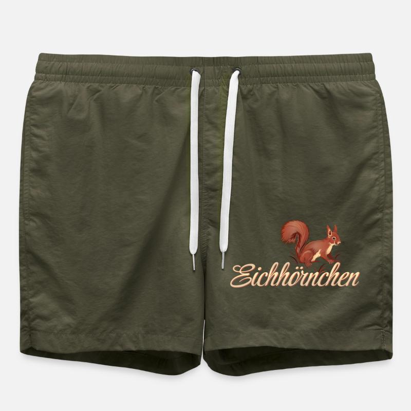 Squirrel - Swim Trunks - olive