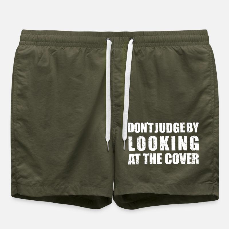 Couverture LOOK : Apparence Respect Tolérance Aspect usé - Short de bain - vert olive