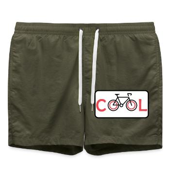 cool bike bike - Swim Trunks - olive - Front