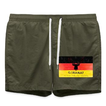 Allemagne Faune et flore d’Allemagne - Short de bain - vert olive - Devant