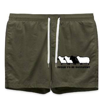 MOUTONS DIFFÉRENTS 2 - 2C - Short de bain - vert olive - Devant
