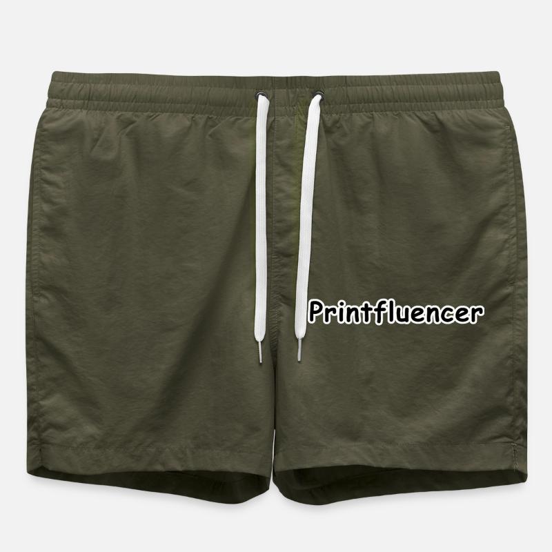 printfluencer 01 - Short de bain - vert olive