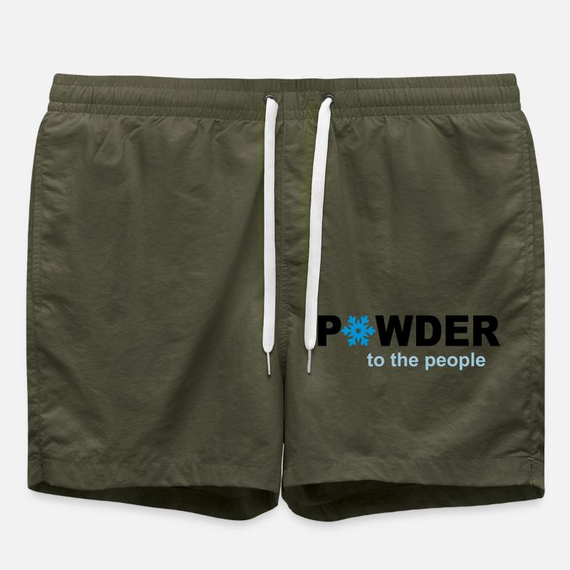 Schnee - Badeshorts - Olive