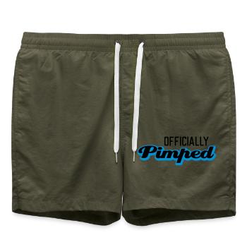Officially Pimped | Pimp | Tuned | Tuning - Short de bain - vert olive - Devant