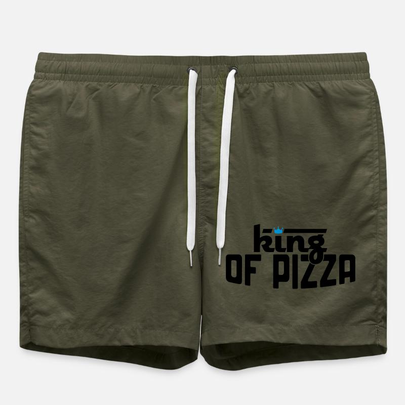 Pizza - Swim Trunks - olive