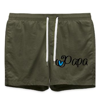Papa - Short de bain - vert olive - Devant
