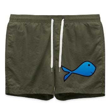 SARDINE. FISCH. APRILSCHERZ. OSTERN. MEER - Badeshorts - Olive - Vorne