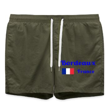 Bordeaux France- Imprimés stylés - Short de bain - vert olive - Devant