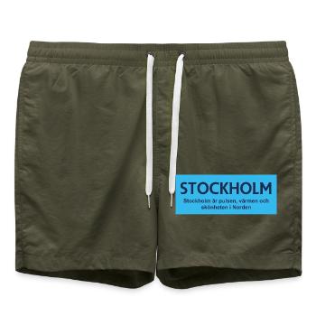 Fierté de Stockholm - Short de bain - vert olive - Devant