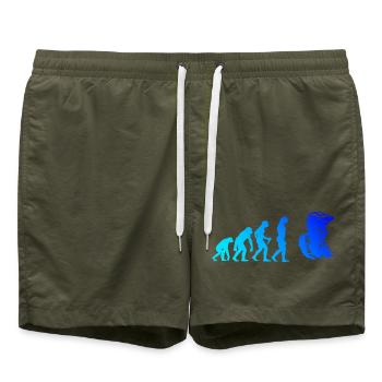 Conception compacte du motocross - Short de bain - vert olive - Devant