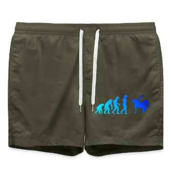 Geschenkidee für einen Hip-Hop-Tänzer mit Breaking - Badeshorts - Olive - Vorne