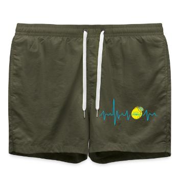 Costa d'Amalfi in Italien Heartbeat Amalfiküste - Badeshorts - Olive - Vorne