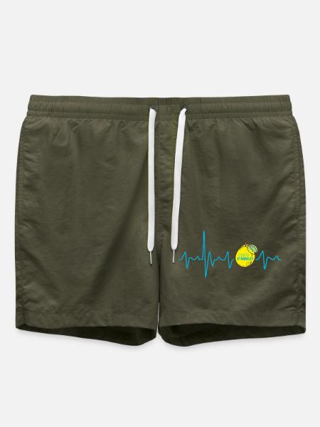 Costa d'Amalfi in Italien Heartbeat Amalfiküste - Badeshorts - Olive