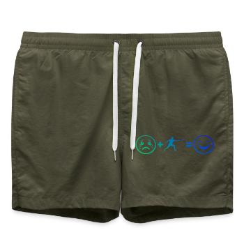 Ultimate Frisbee Gift for the Ultimate Player - Swim Trunks - olive - Front