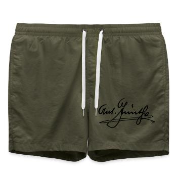 Anton Günther Signum - Badeshorts - Olive - Vorne - AI Model Male 185 light (185cm)