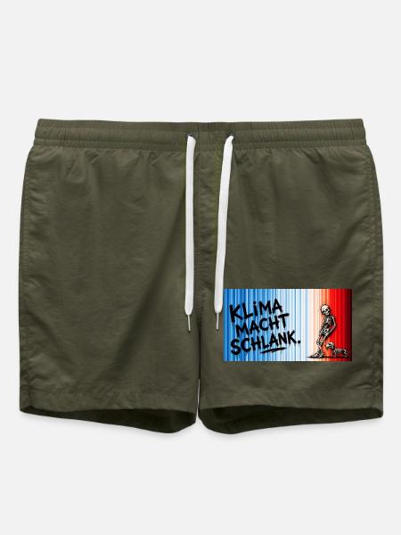 Klima_macht_schlank - Badeshorts - Olive