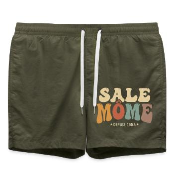 1955 cadeau anniversaire Homme sale môme 70 ans - Short de bain - vert olive - Devant