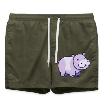 Nilpferd - Badeshorts - Olive - Vorne