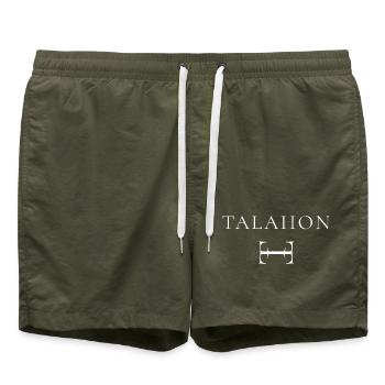 Viral Talahon Shirt, Funny Fashion Tee - Swim Trunks - olive - Front