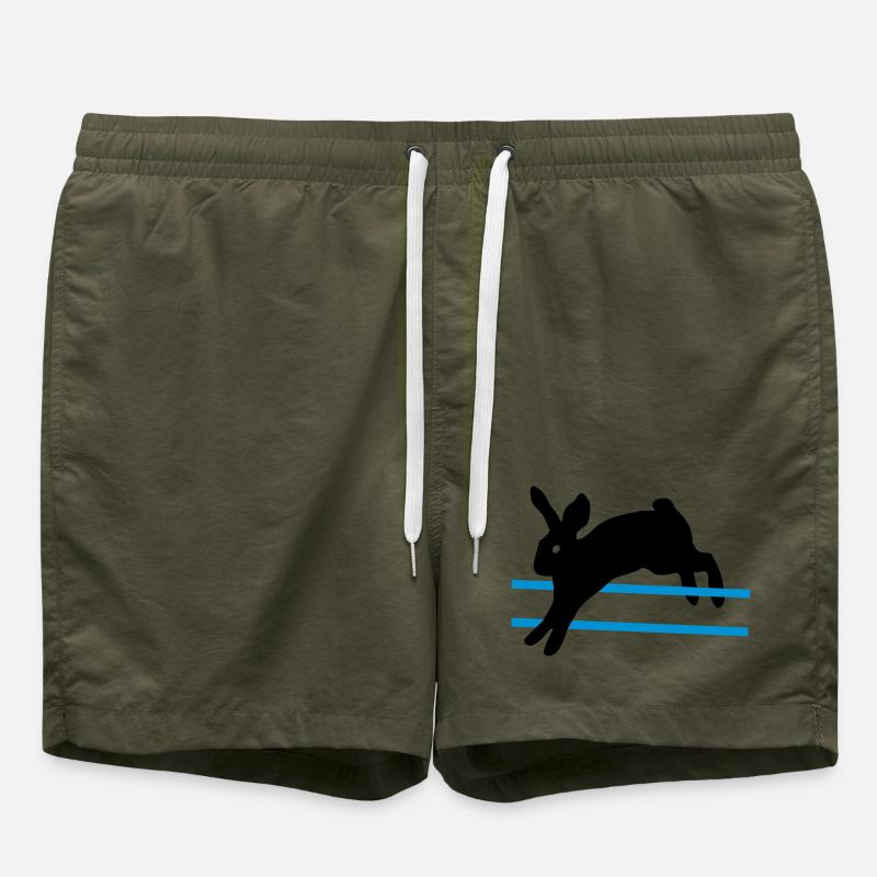 rabbit_agility_2clr - Swim Trunks - olive