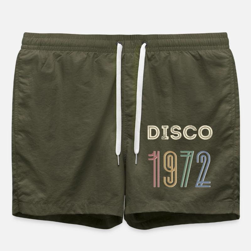 DISCO 1972 - Short de bain - vert olive