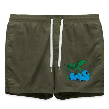 Blaubeeren - Badeshorts - Olive - Vorne
