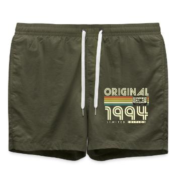 Original 1994 Vintage Retro Birthday Gift - Swim Trunks - olive - Front