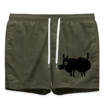 Sanglier - Short de bain - vert olive - Devant