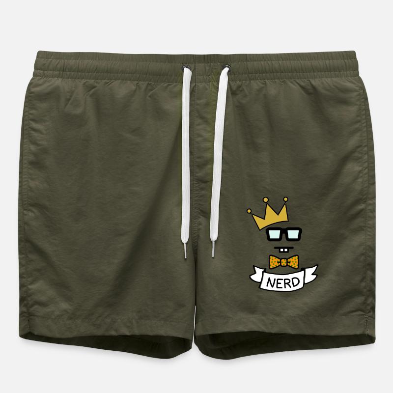 Nerdking - Short de bain - vert olive
