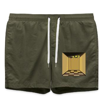 HYPOTHÈSE - Short de bain - vert olive - Devant