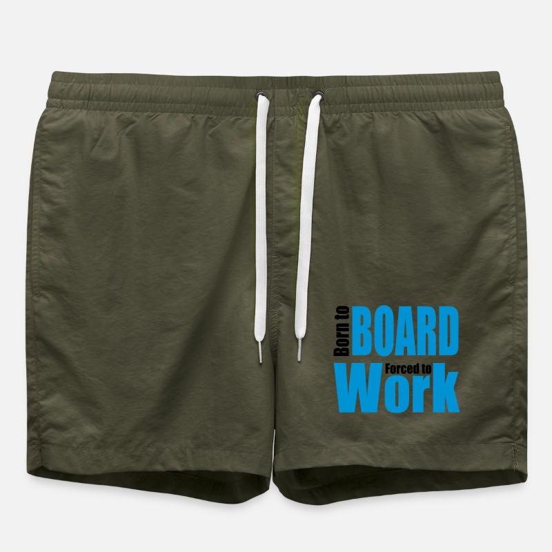 snowboard - Swim Trunks - olive
