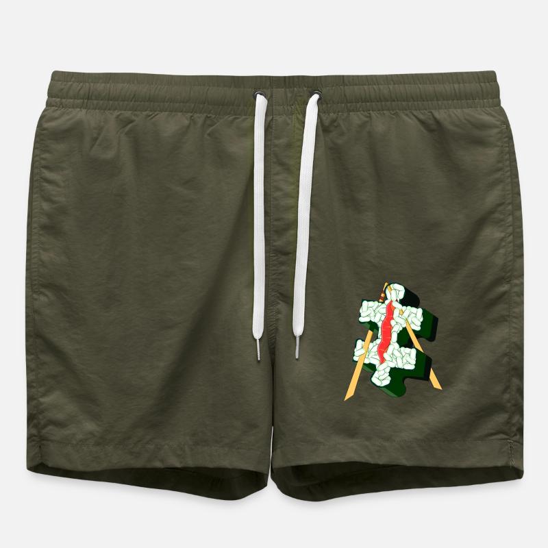 MORCEAU DE SUSHI - Short de bain - vert olive