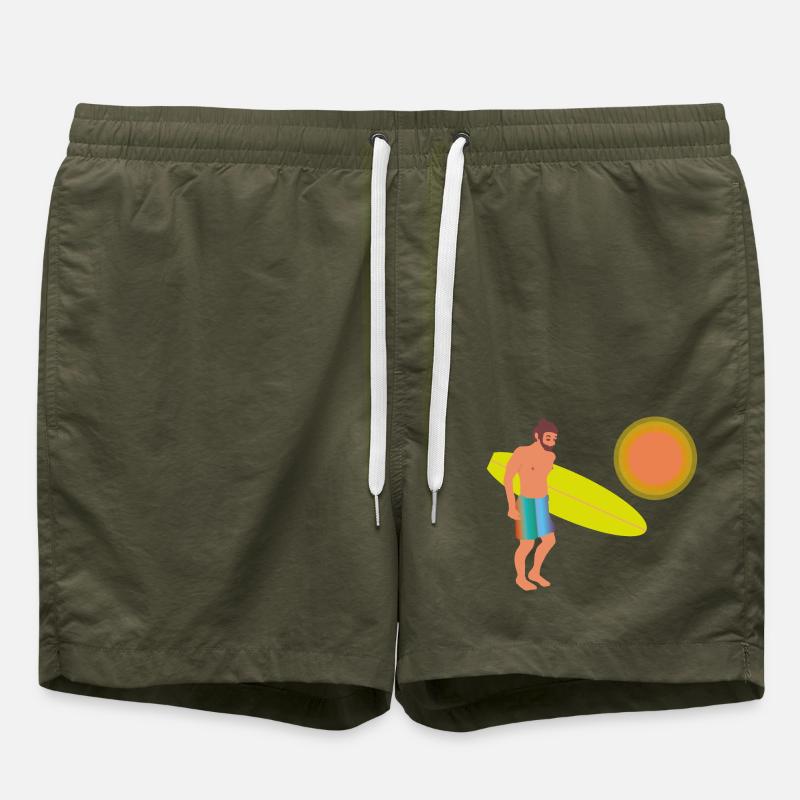 surfeur - Short de bain - vert olive