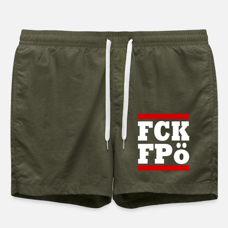 Fck fpö - Swim Trunks - olive