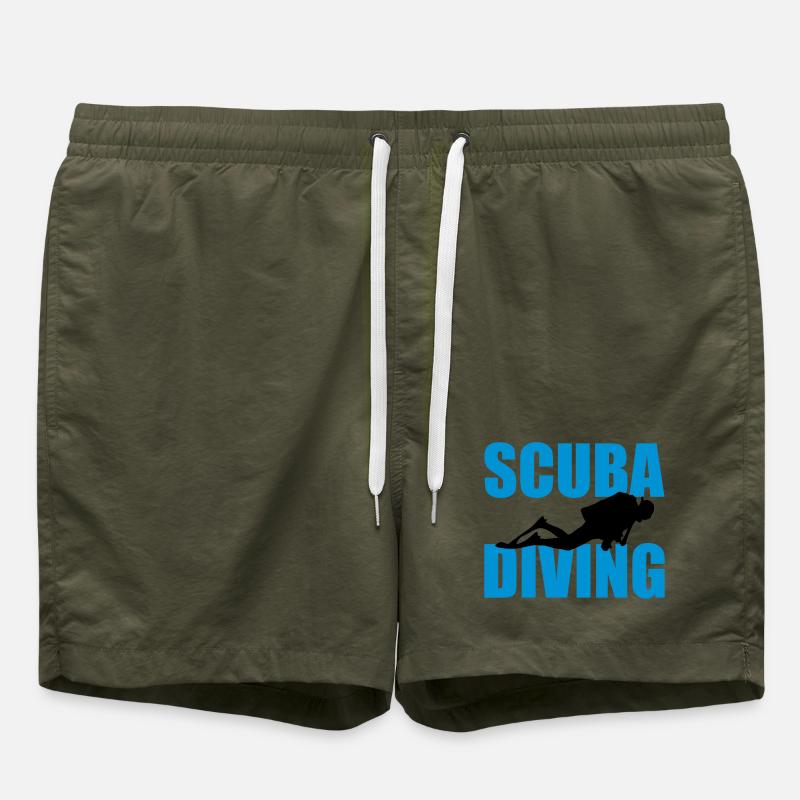 Scuba Diving - Swim Trunks - olive
