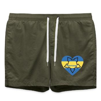 I_love_Bourtange - Swim Trunks - olive - Front