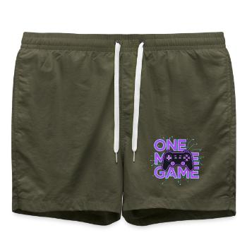 Ein Spielcontroller-Neon-Schaltkreis - Badeshorts - Olive - Vorne