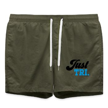 triathlon - Swim Trunks - olive - Front - AI Model Male 185 light (185cm)
