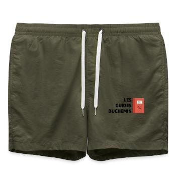 Les Guides Duchemin - Short de bain - vert olive - Devant - AI Model Male 185 light (185cm)